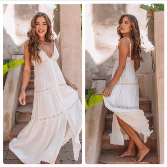 Cotton Candy LA Dresses & Skirts - V-neck Strappy Maxi